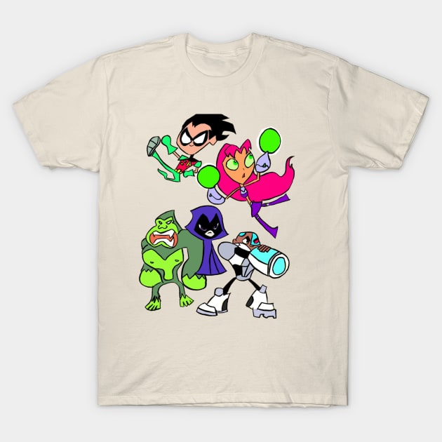 Teen Titans GO T-Shirt by cartoonwatch1